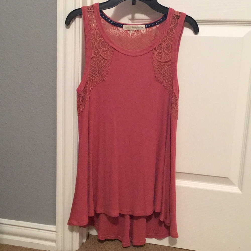 Burnt orange Rewind tank top
